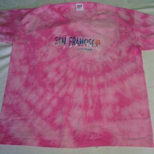Vintage San Francisco Spell Out Tie-Dye T-Shirt